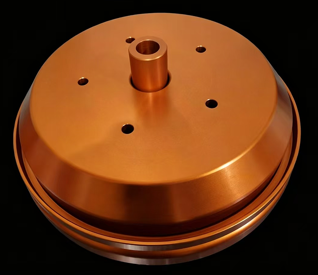 Processing of orange anodized aluminum components