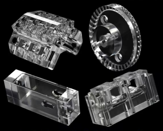 Precision acrylic part milling&engraving